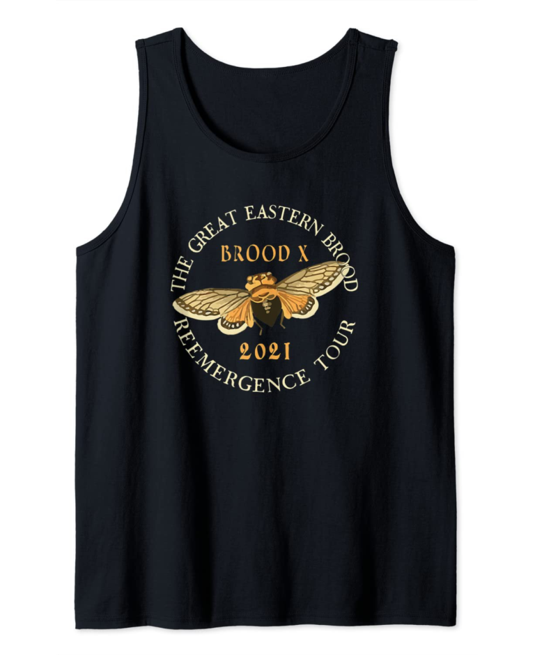 Cicada Men’s Tank Top The Great Eastern Brood X 2021 Reemergence Tour