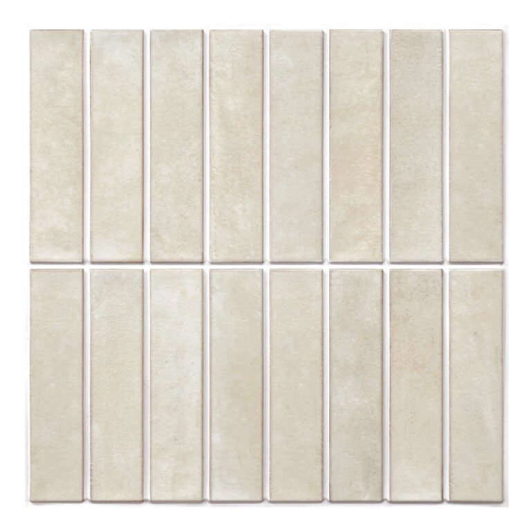 3D Light Color Vintage Linear Mosaic Peel and Stick Wall Tile
