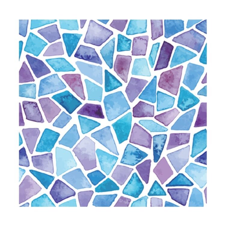 Blue and Purple Peel and Stick Tile Stickers