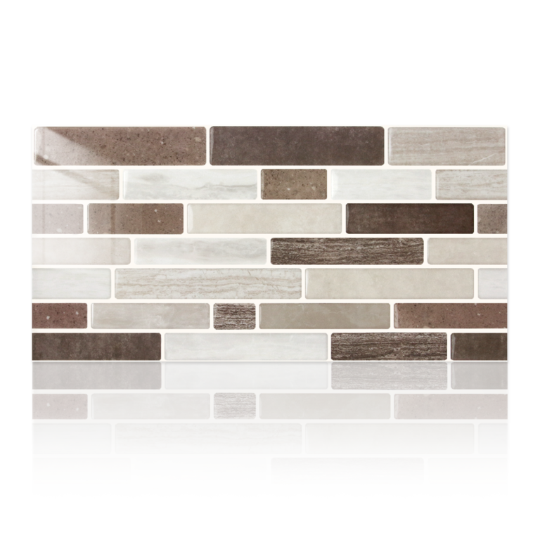 Brown Grey Marble Peel and Stick Tile Stickers