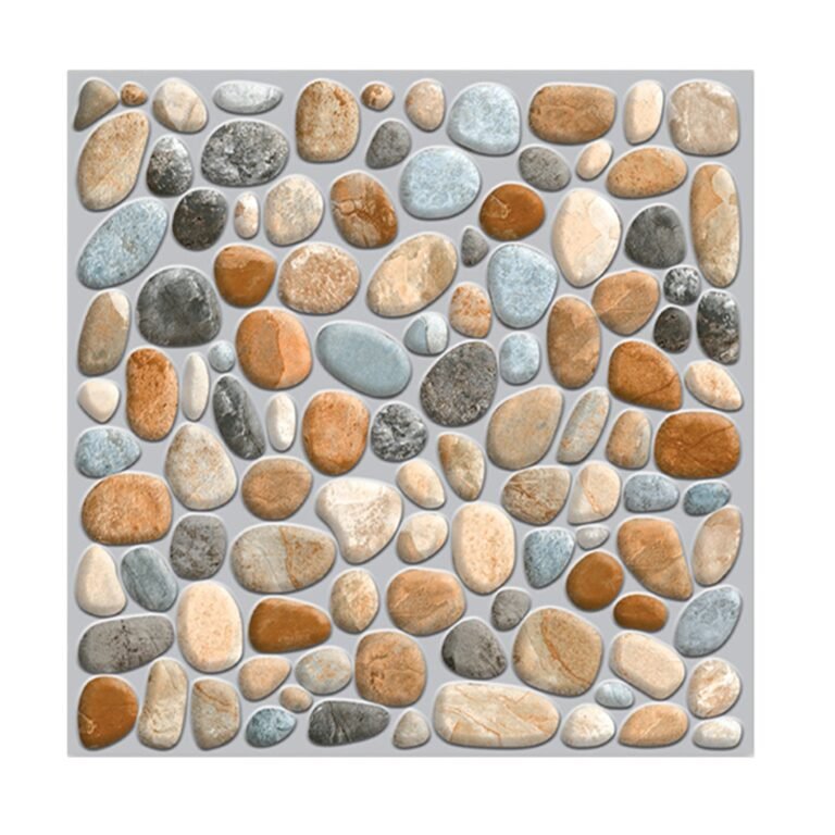 Color Cobblestone Peel and Stick Tile Stickers