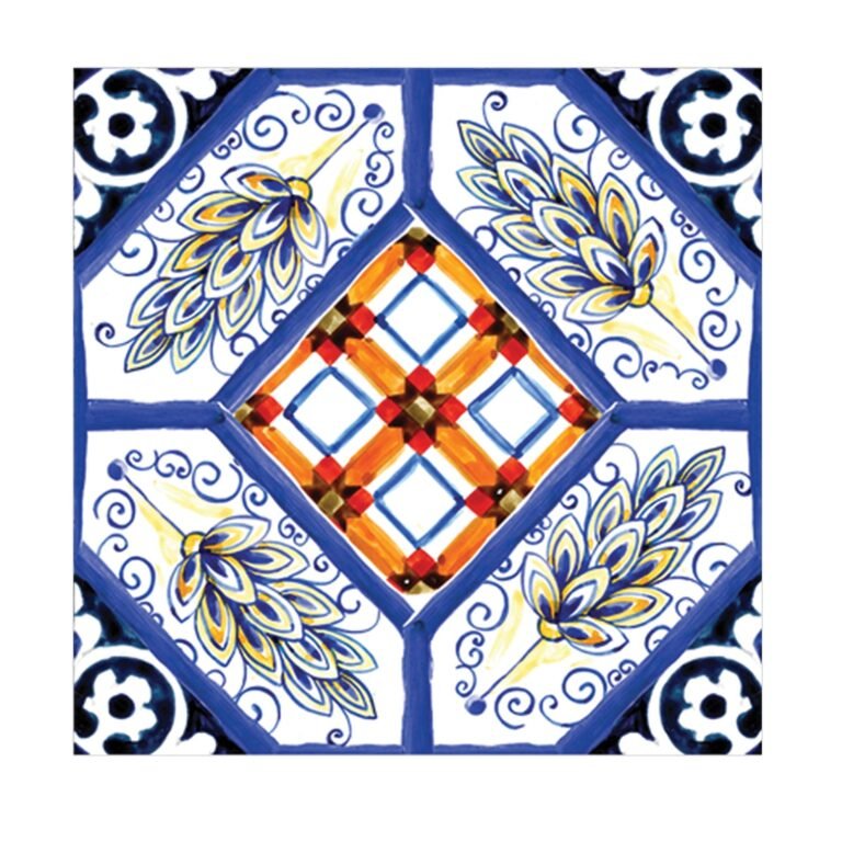 Spanish Mosaic Peel and Stick Tile Stickers