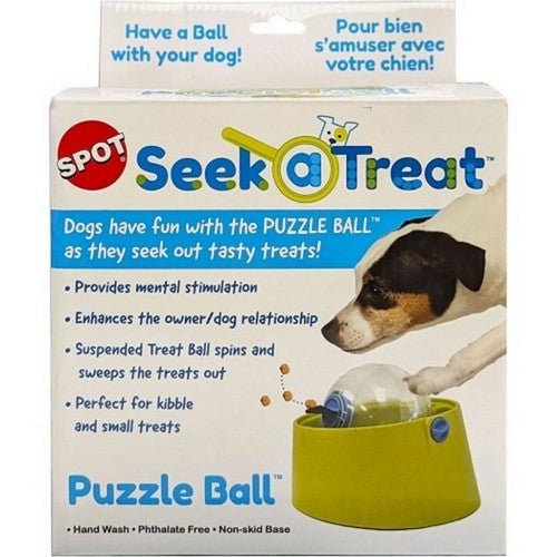 Doc and Phoebes, Seek A Treat Puzzle Ball Dog Toy, 1 Count