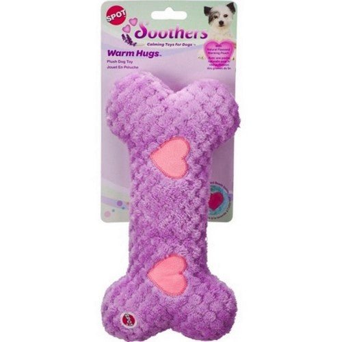 Doc and Phoebes, Soothers Warm Hug Bone Dog Toy Assorted, 1 Count / 12 Inches