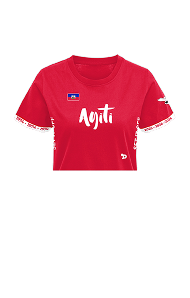 Ariana “Ayiti” SET IT OFF Crop Top Jersey – M