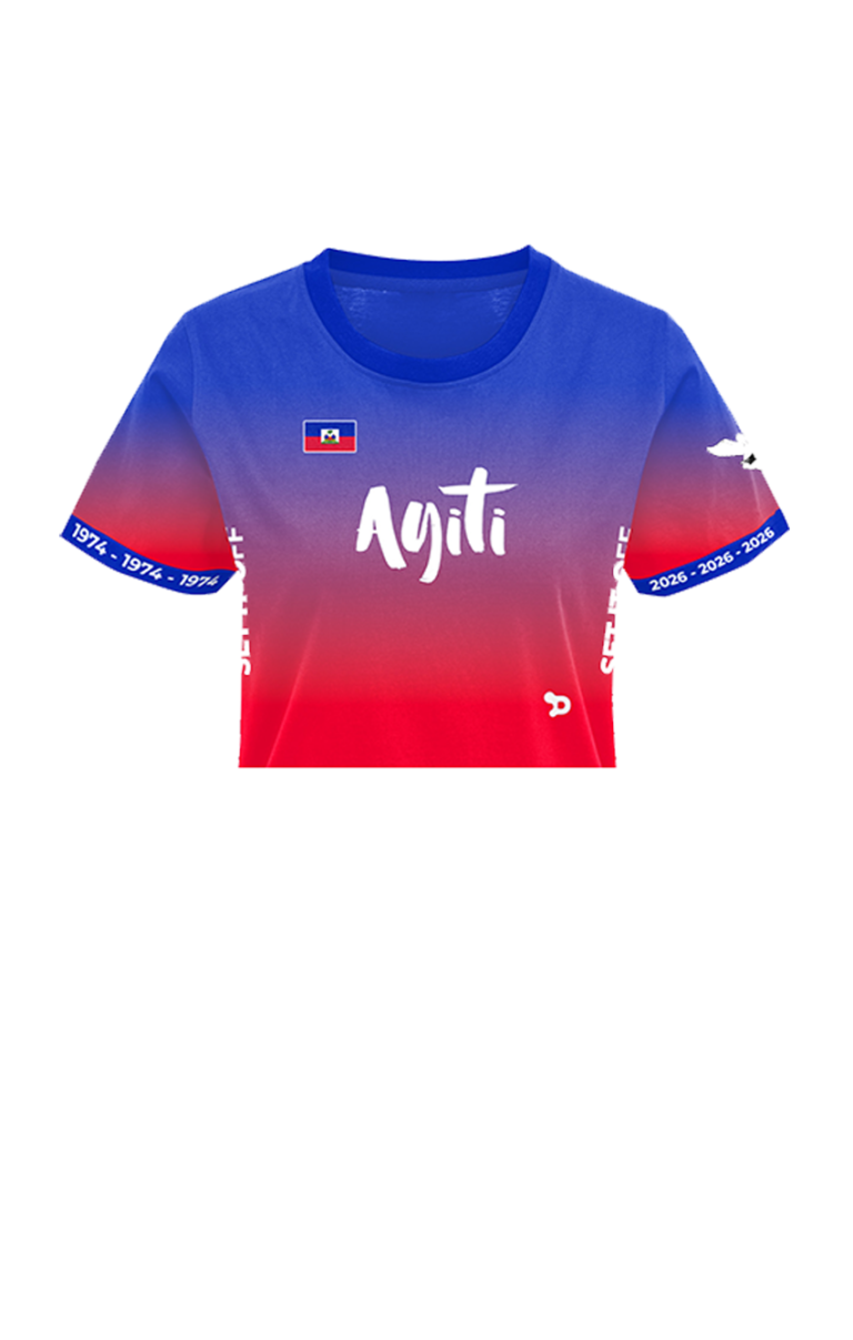Djephkina “Ayiti” SET IT OFF Crop Top Jersey – 3XL