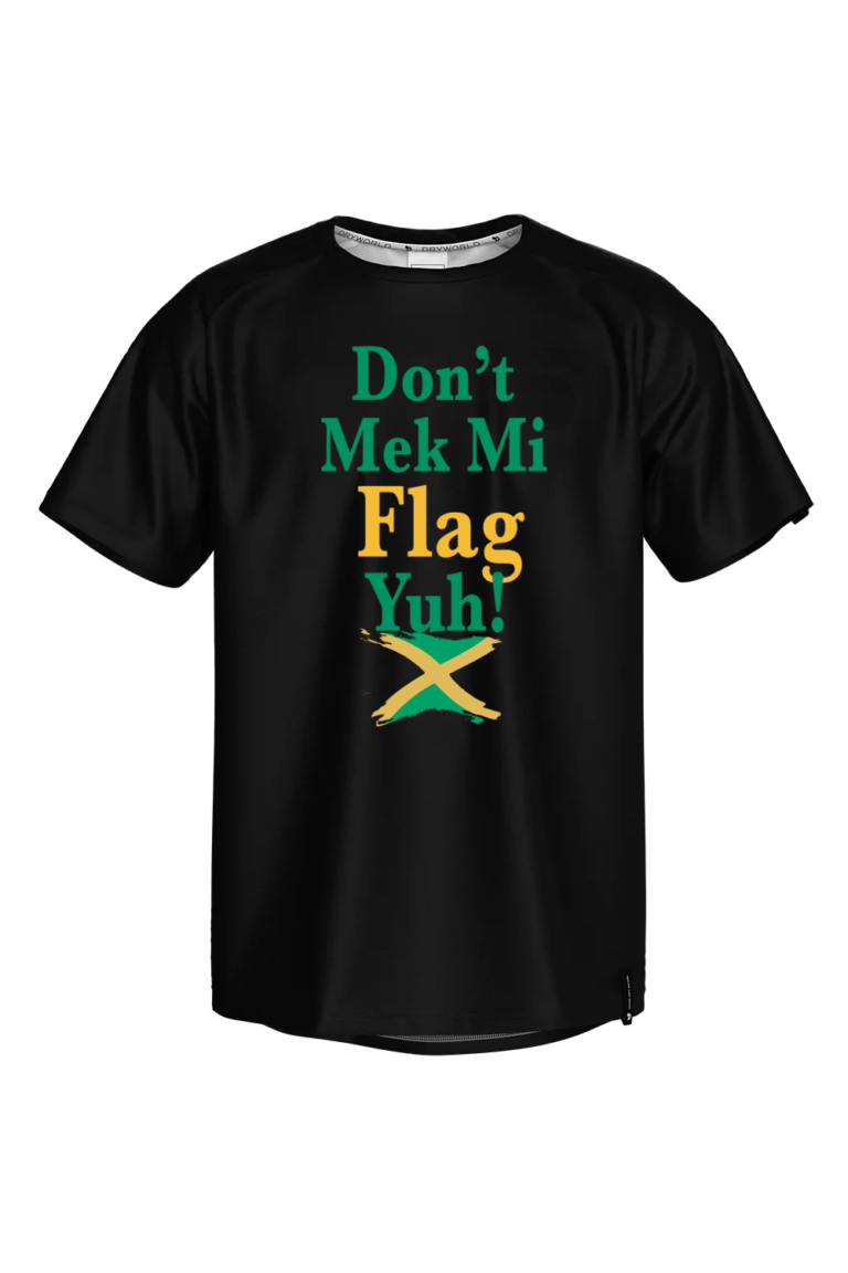 JAAFA Coolmax Dont Mek Mi Flag Yuh! T-Shirt – L / Black / Male