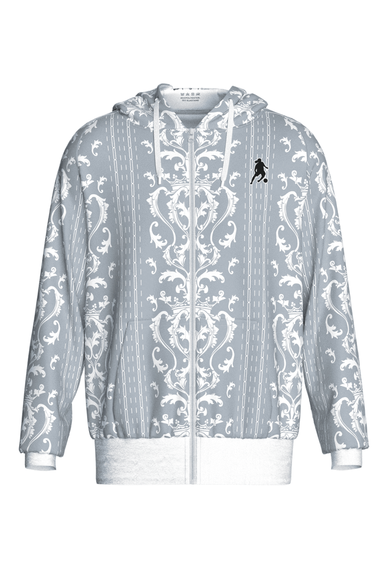 Ronaldinho Bruxo Baroque Zip Hoodie – Men’s – YM / White
