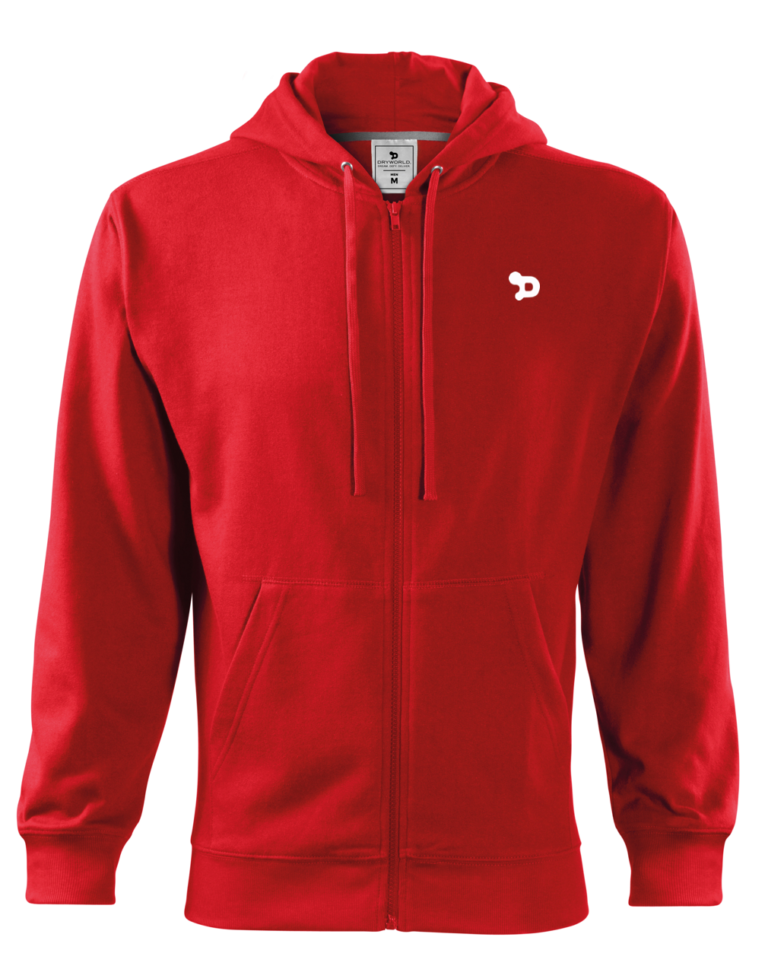 Small D Zip Hoodie – Men’s – 3XL / Red