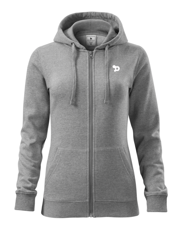 Small D Zip Hoodie – Women’s – XL / Light Grey