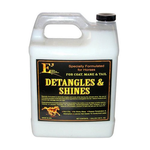 E3 Elite Equine Evolution, E3 Detangles & Shines, 128 Oz