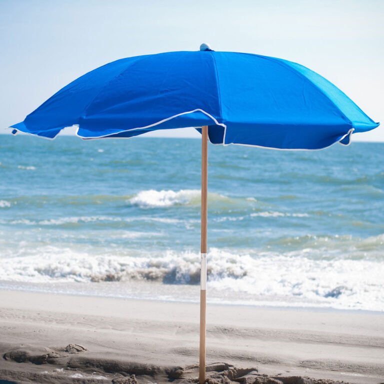 Frankford Umbrella 7.5 ft. Fiberglass Rib Commercial Beach Umbrella with Wood Pole