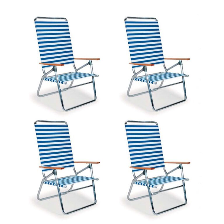 High Boy Folding Beach Chair by Telescope – Set of 4