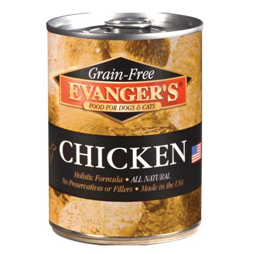 Evangers, Evanger’s Grain-Free Wet Dog & Cat Food, Chicken, 12Each/12.8 Oz, 12 Pack