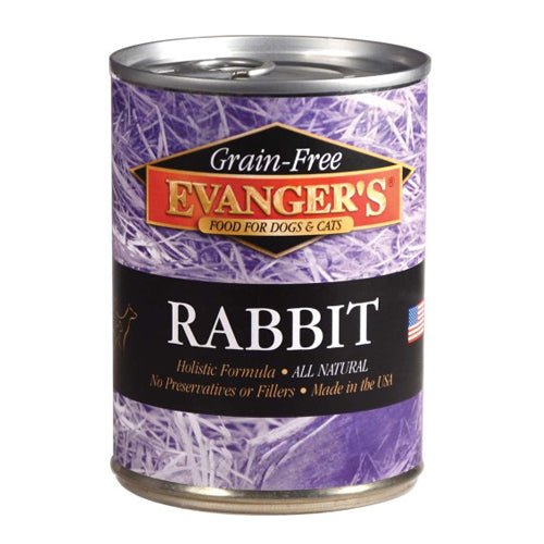 Evangers, Evanger’s Grain-Free Wet Dog & Cat Food, Rabbit, 12Each/12.8 Oz, 12 Pack (Count