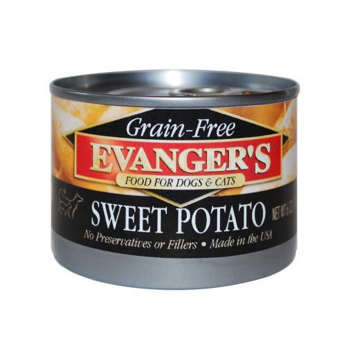 Evangers, Evanger’s Grain-Free Wet Dog & Cat Food, Sweet Potato, 24Each/6 Oz, 24 Pack