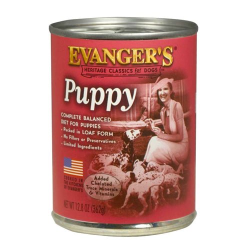 Evangers, Evanger’s Heritage Classic Puppy and Underweight Wet Dog Food, Chicken