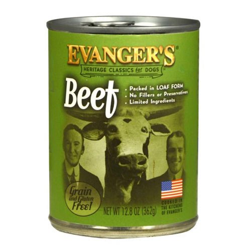 Evangers, Evanger’s Heritage Classic Wet Dog Food, Beef / 12.8 Oz (Count of 12)