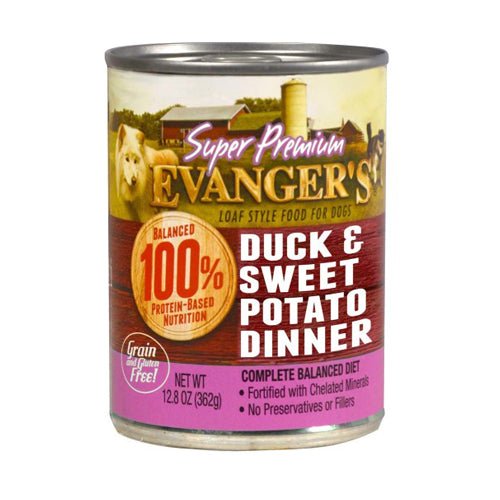 Evangers, Evanger’s Super Premium Wet Dog Food, Duck & Fresh Sweet Potato, 12Each/12.8