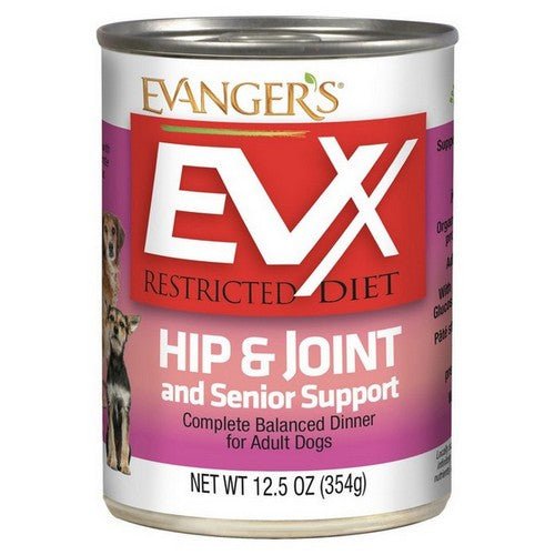 Evangers, EVx Restricted Diet Hip And Joint and Senior Support Wet Dog Food, 12 Count /