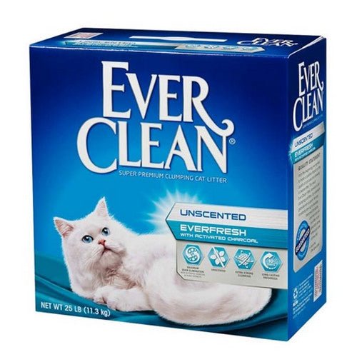 Ever Clean, Unscented Cat Litter with Activated Charcoal, 1 Count / 25 Lbs