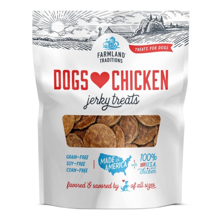 Farmland Traditions, Farmland Traditions Dogs Love Chicken Jerky Dog Treats, 16 Ounces