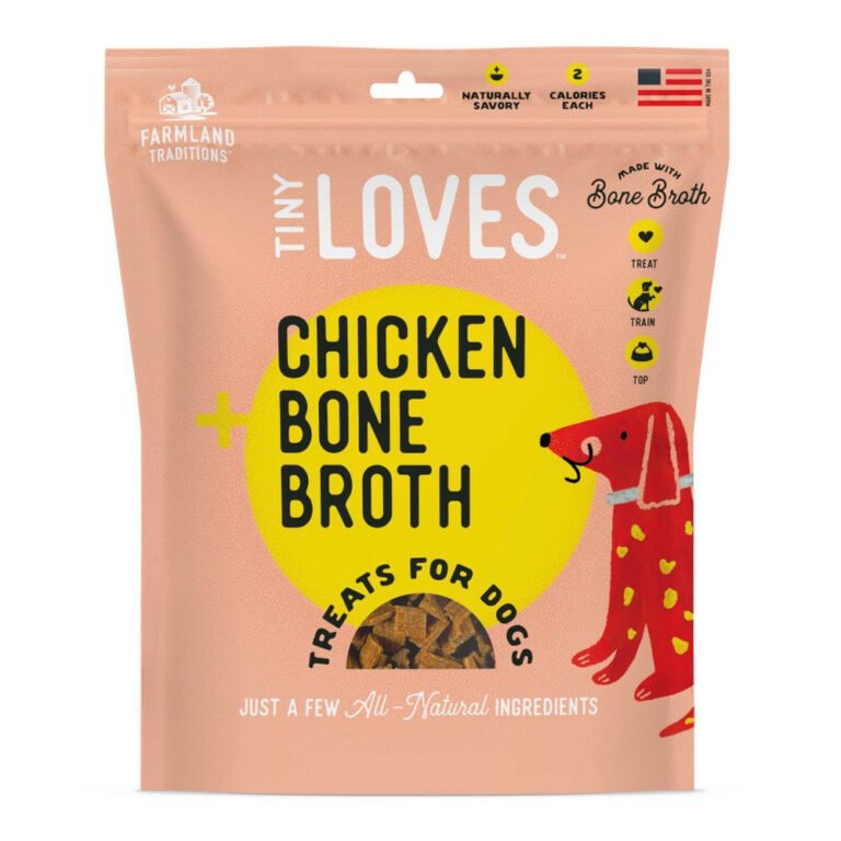 Farmland Traditions, Farmland Traditions Tiny Loves Chicken w/Bone Broth Dog Treats, 16