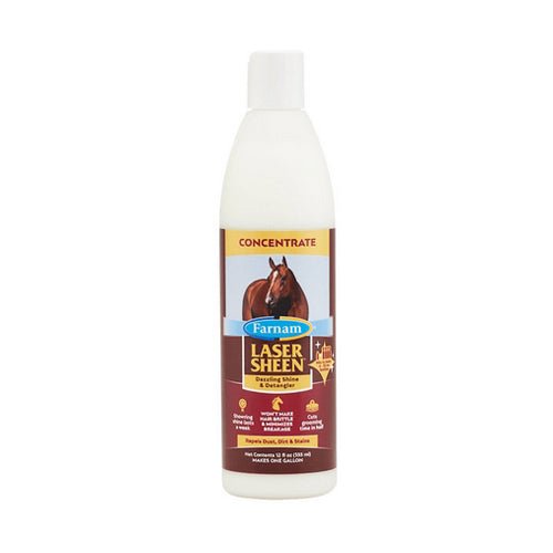 Farnam, Laser Sheen Dazzling Shine and Detangler Concentrate, 12 Oz