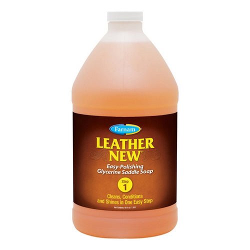 Farnam, Leather New Easy-Polishing Liquid Glycerine Saddle Soap, 64 Oz