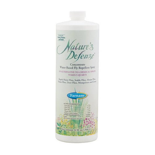Farnam, Nature’s Defense Horse Fly Spray Concentrate, 32 Oz