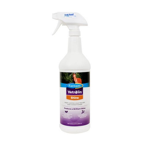 Farnam, Vetrolin Shine Spray for Horses Spray, 32 Oz