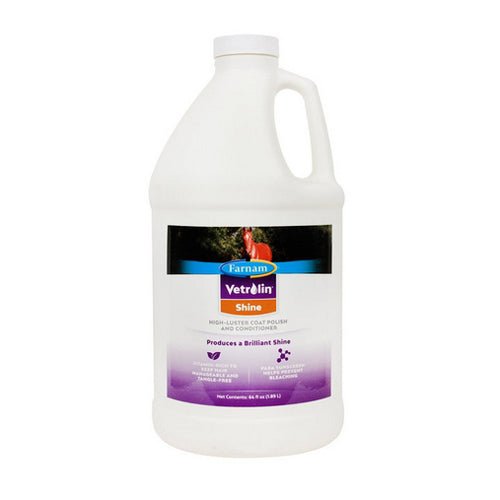 Farnam, Vetrolin Shine Spray for Horses Spray Refill, 64 Oz