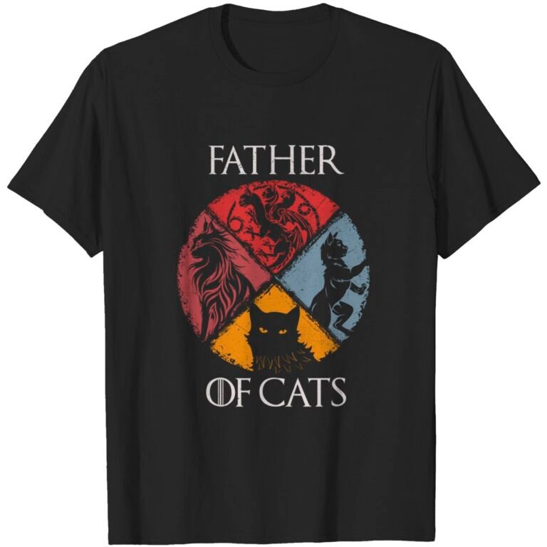 Father Of Cats Shirt – Cat Lovers Cat Dad Fabulous T-shirt