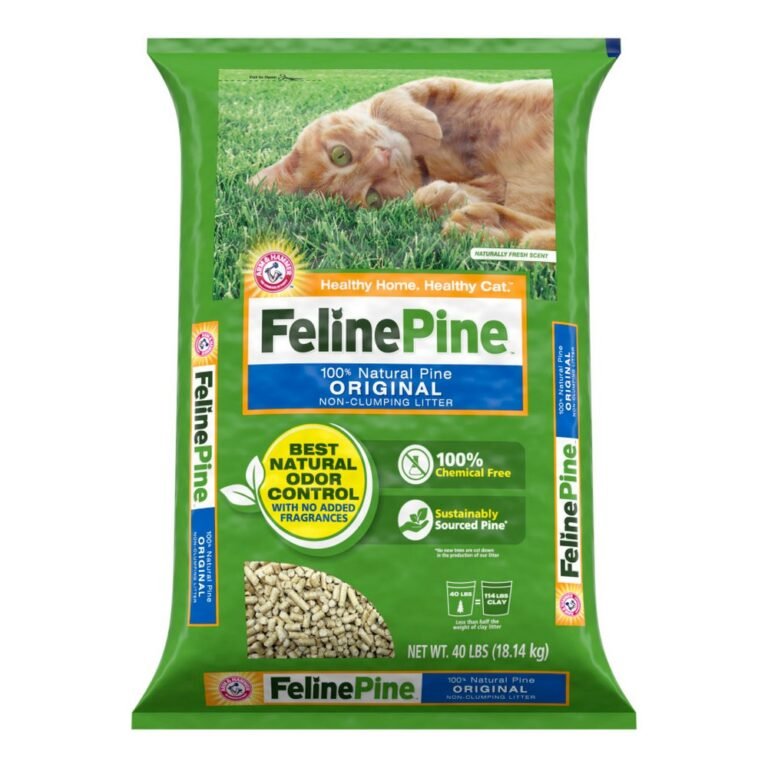 Feline Pine, Feline Pine Original Non-Clumping Cat Litter, 40 Lbs