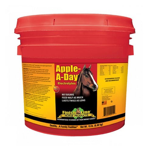 Finish Line Horse Products, Inc., Apple-A-Day Electrolyte For Horses, 15 Lbs