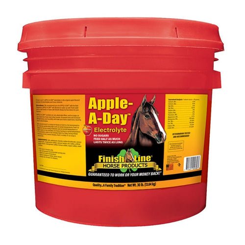Finish Line Horse Products, Inc., Apple-A-Day Electrolyte For Horses, 30 Lbs