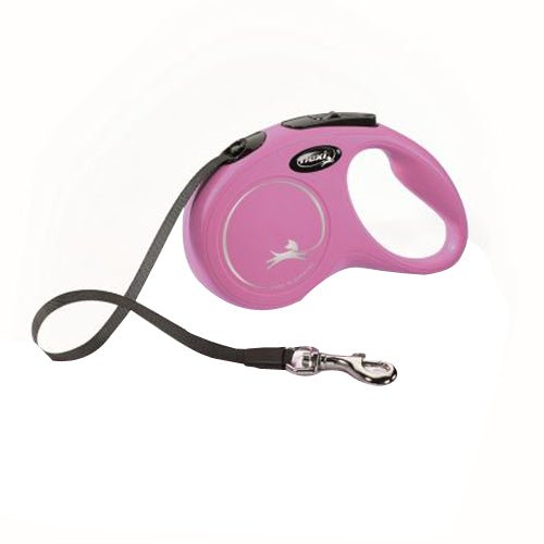 Flexi, Flexi New Classic Retractable Tape Dog Leash, Pink, 1 Each/16 ft, SM, Up To 33 lb