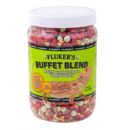 Fluker’s, Fluker’s Buffet Blend Adult Bearded Dragon Veggie Variety Freeze Dried Food, 1 — Flukers Each 7 Oz