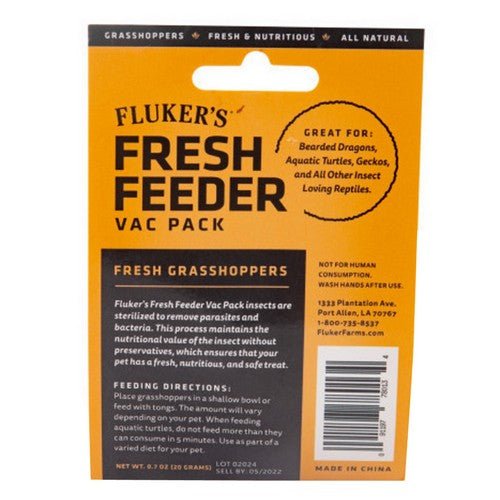 Flukers, Flukers Grasshopper Fresh Feeder Vac Pack, 0.7 oz