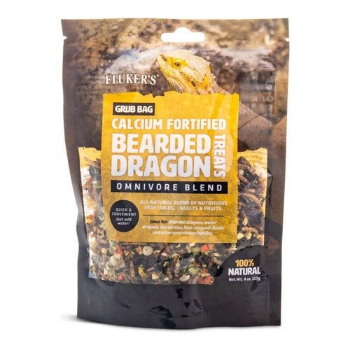 Fluker’s, Grub Bag Bearded Dragon Omnivore Blend Treats, 1 Count / 4 Oz