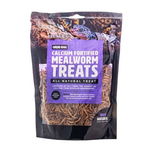 Fluker’s, Grub Bag Mealworm Calcium Fortified Treats, 1 Count / 3.75 Oz