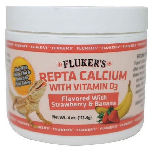 Flukers, Strawberry Banana Flavored Repta Calcium, 2 oz