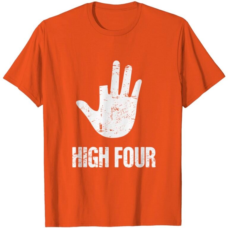Four – Funny Cut Off Finger Gift / Amputated Missing Finger T-shirt