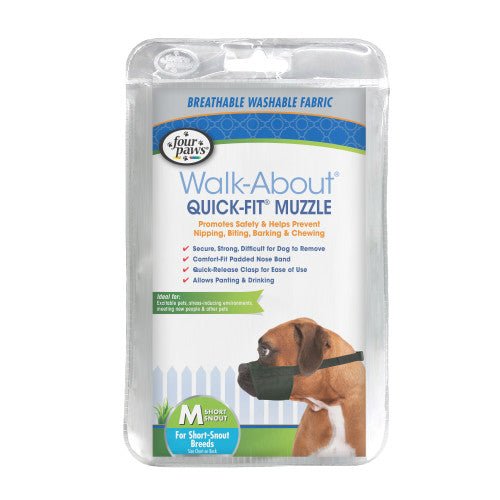Four Paws, Four Paws Walk-About Quick-Fit Dog Muzzle, 1 Each/3