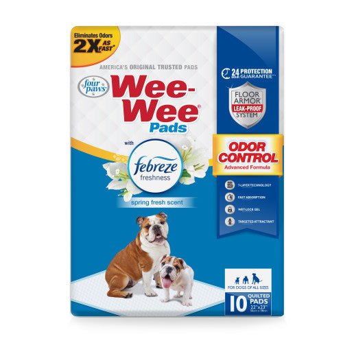 Four Paws, Four Paws Wee-Wee Odor Control with Febreze Freshness Pads, Febreze Freshness