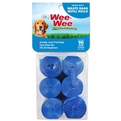 Four Paws, Four Paws Wee-Wee Outdoor Heavy Duty Dog Waste Bags Refill Rolls, Waste Bags