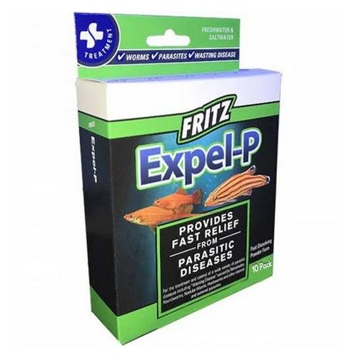 Fritz Aquatics, Fritz Aquatics Expel-P Parasitic Disease Treatment, 10 count