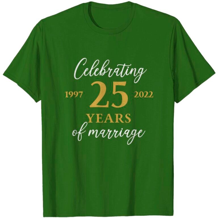 Funny 25 Years Of Marriage 1996 25th Wedding Anniversary T-shirt