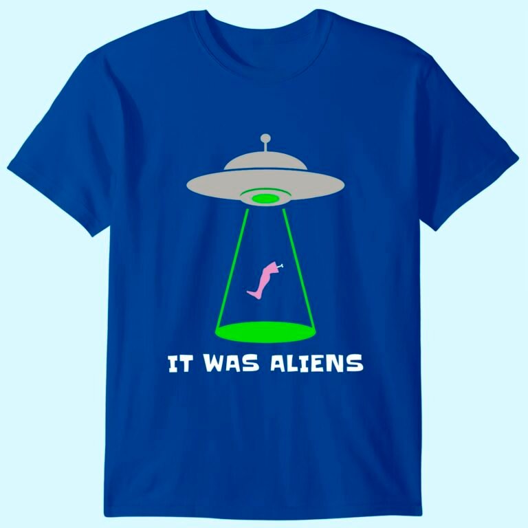 Funny Amputee Leg Amputation Ufo Alien Abduction Joke T-shirt