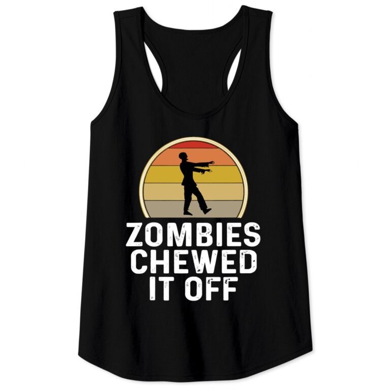 Funny Arm Leg Amputee Shirt Recovery Gift Zombies Chewed Off Tank Top